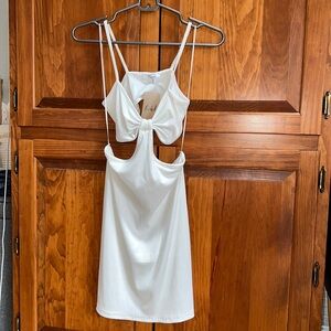 NWT white cutout mini dress